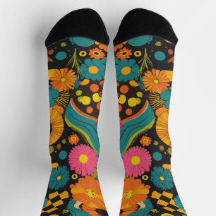 Calcetines Vibraciones Retro de los 70 Groovy