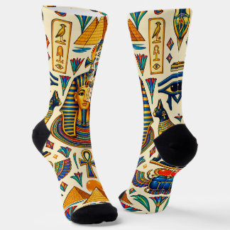 Calcetines Vibrante Antiguo Egipto Faraones Escarabajos Halco