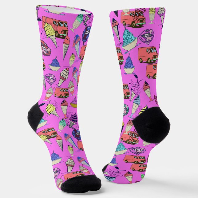 Calcetines vibrantes de la tripulación de color (Angular)