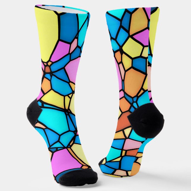 Calcetines Vidrio teñido multicolor (Angular)