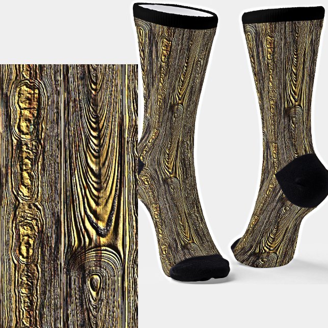 Calcetines Vieja textura de corteza de madera gnarly (Subido por el creador)
