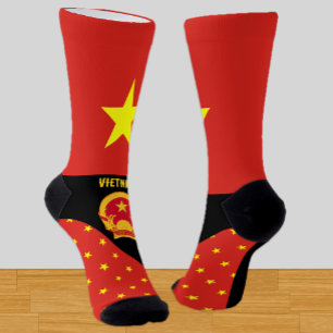 Calcetines Vietnam, moda, bandera vietnamita, patriótico