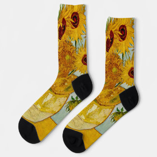 Calcetines Vincent Van Gogh 12 Girasoles Impresionista