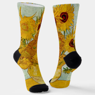 Calcetines Vincent Van Gogh 12 Girasoles Impresionista