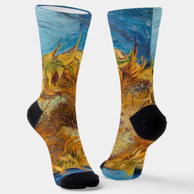 Calcetines Vincent van Gogh - Dos girasoles cortados (Angular)