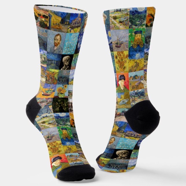 Calcetines Vincent van Gogh - Piquetas maestras del mosaico (Angular)