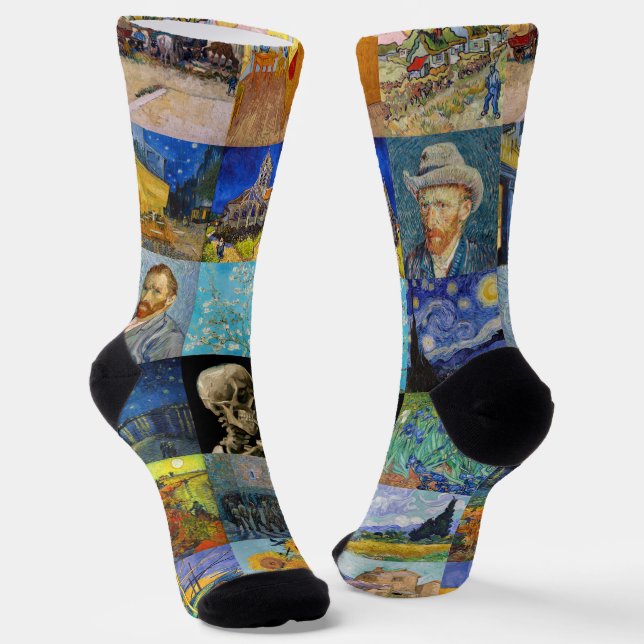 Calcetines Vincent van Gogh - Piquetas maestras del mosaico (Angular)