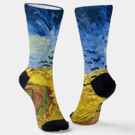 Calcetines Vincent van Gogh - Wheatfield con cuervos