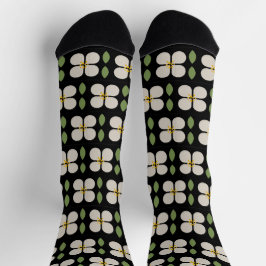Calcetines VINOS DE MARFIL - Lazos florales divertidos y sost