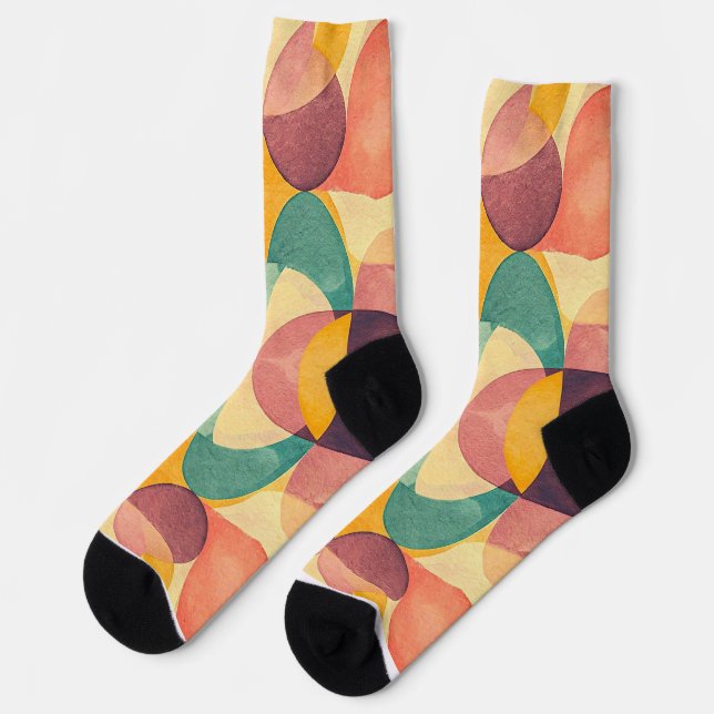 Calcetines Vintage Abstract Pattern (Izquierda)