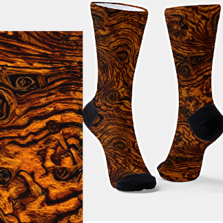 Calcetines Vintage Antiguo Madera Weathered Grain Wood Look