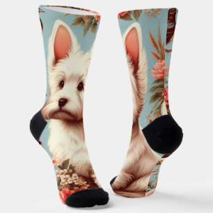Calcetines Vintage Cute West Highland White Terrier
