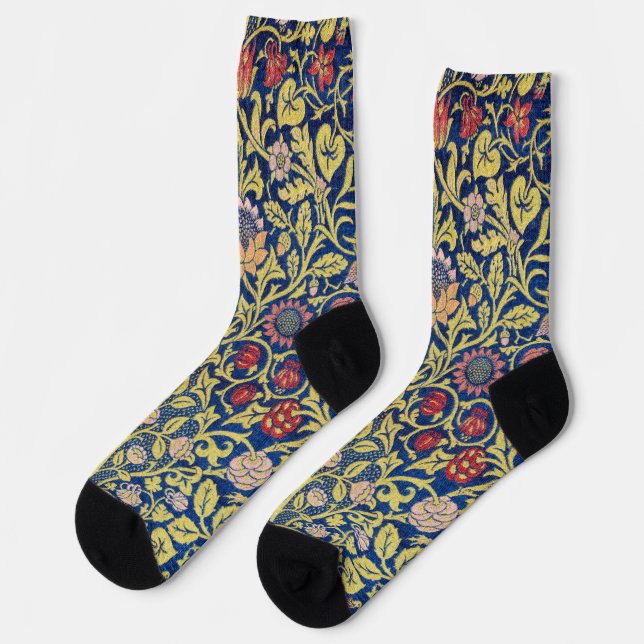 Calcetines Violet and Columbine, William Morris (Izquierda)