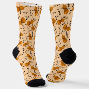 Calcetines Violin Music Notes