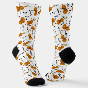 Calcetines Violin Music Notes