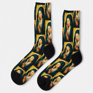 Calcetines Virgen María Hodegetria Arte de Icono Católico Biz
