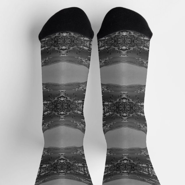 Calcetines Vista general de Mónaco Montecarlo (Arriba)