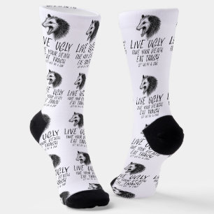 Calcetines Vivir Falso Falso Tu Muerte Comer Basura Graciosa