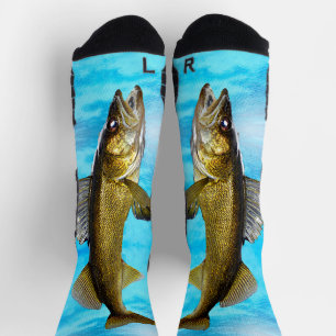 Calcetines Walleye Pike y Blue Water Socks