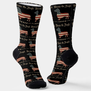 Calcetines Weenie El Pueblo Dachshund 4 De Julio