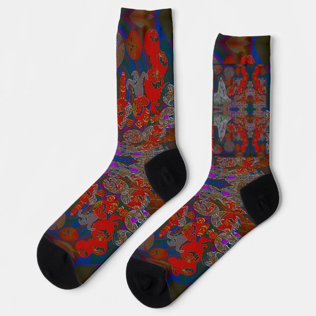 Calcetines Whimsical Halloween Dreams (Izquierda)