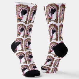 Calcetines Whippet enmarcado