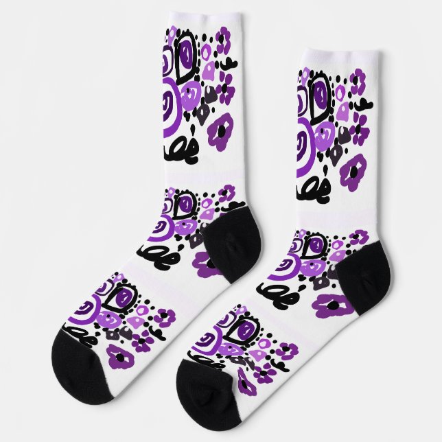 Calcetines Wild Purple Peacock (Izquierda)