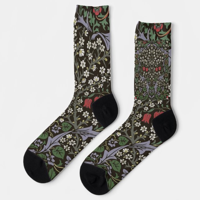 Calcetines William Morris Blackthorn Tapestry Floral (Izquierda)