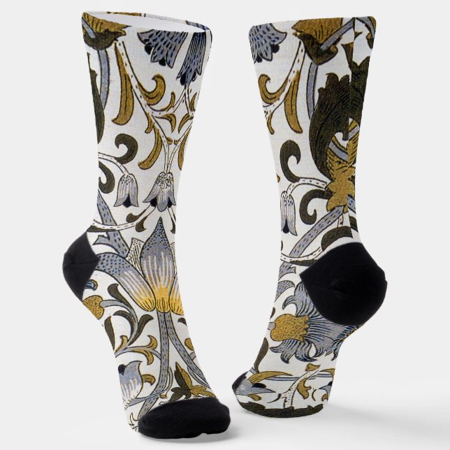 Calcetines William Morris Flor floral Lodden (Angular)