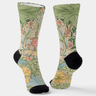 Calcetines William Morris Myrtle Flor Floral Botánica