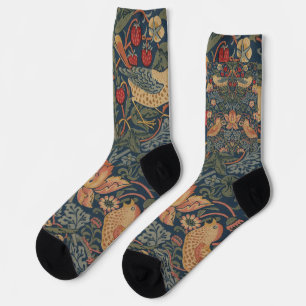 Calcetines William Morris Strawberry Thieves Aves