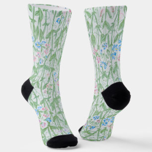 Calcetines William Morris Sweet Pea Floral Pattern Classic