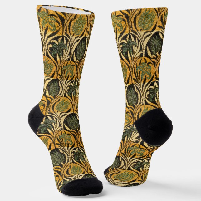 Calcetines William Morris Tulips y Lilies Carpet Rug Classic (Angular)