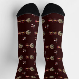 Calcetines wine vintage themed