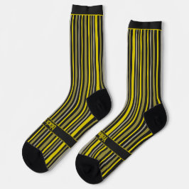 Calcetines Wobbly Stripes, Yellow and Black