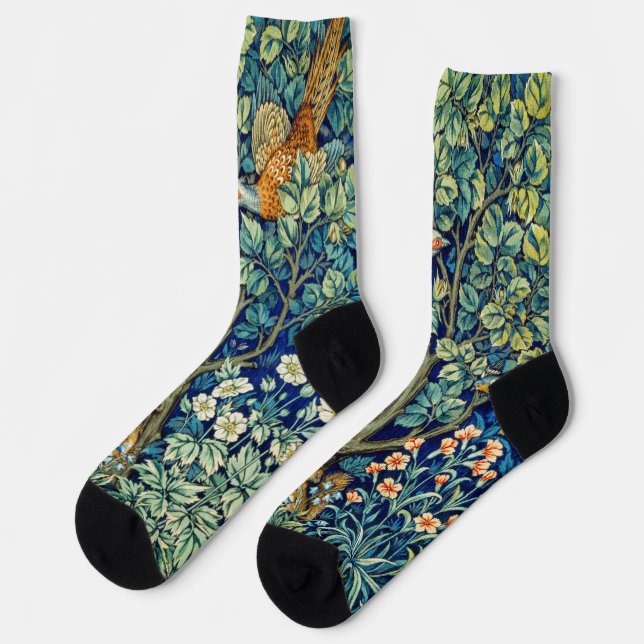 Calcetines Woodland Animals & Flowers, William Morris (Izquierda)