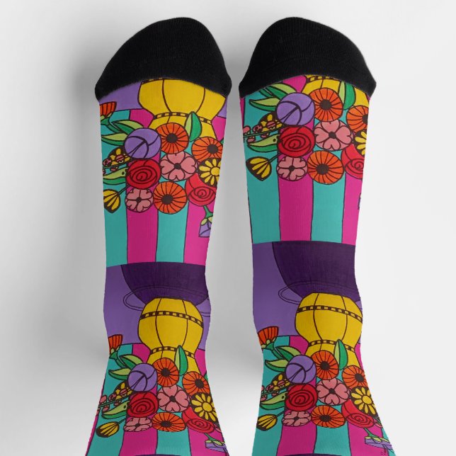 Calcetines Yellow Vase (Arriba)