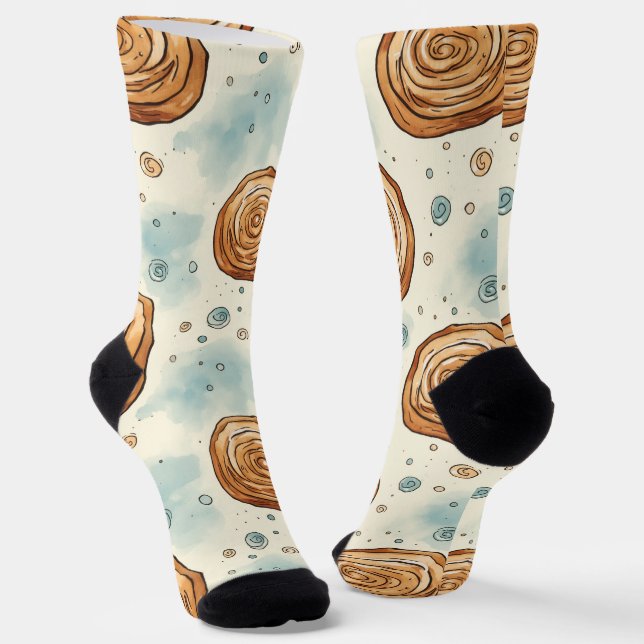 Calcetines Yummy Cinnabon Pattern (Angular)