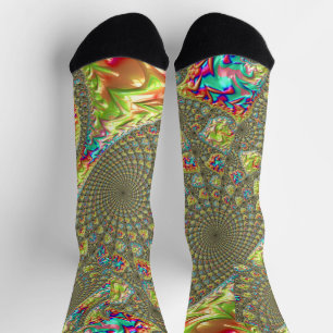 Calcetines Zócalos de espiral coloridos