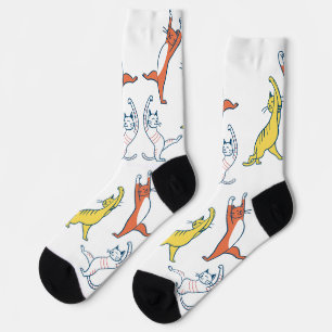 Calcetines Zócalos de gato de yoga juguetones