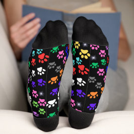 Calcetines Zócalos de la tripulación con pinturas coloridas