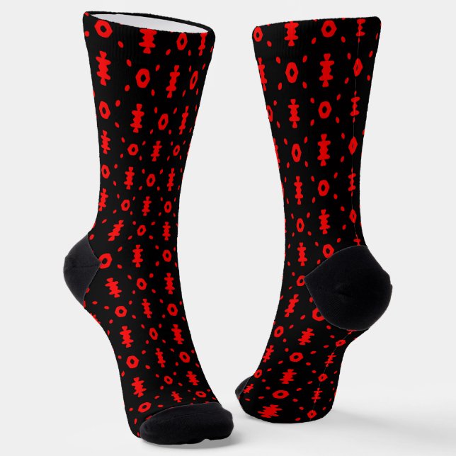 Calcetines Zócalos de paño de barro afro moderno (Angular)