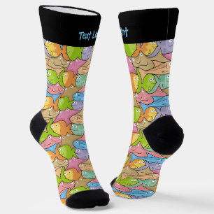 Calcetines Zócalos de patrón Personalizado