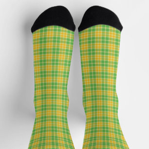 Calcetines Zócalos de plástico verde y amarillo