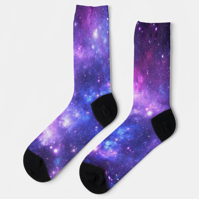 Calcetines Zócalos del espacio exterior - Modelo de estrellas (Izquierda)