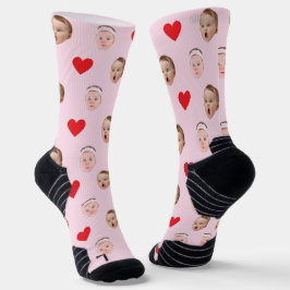 Calcetines Zócalos faciales, zócalos fotográficos Personaliza