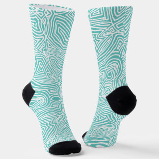 Calcetines Zócalos verde azulados