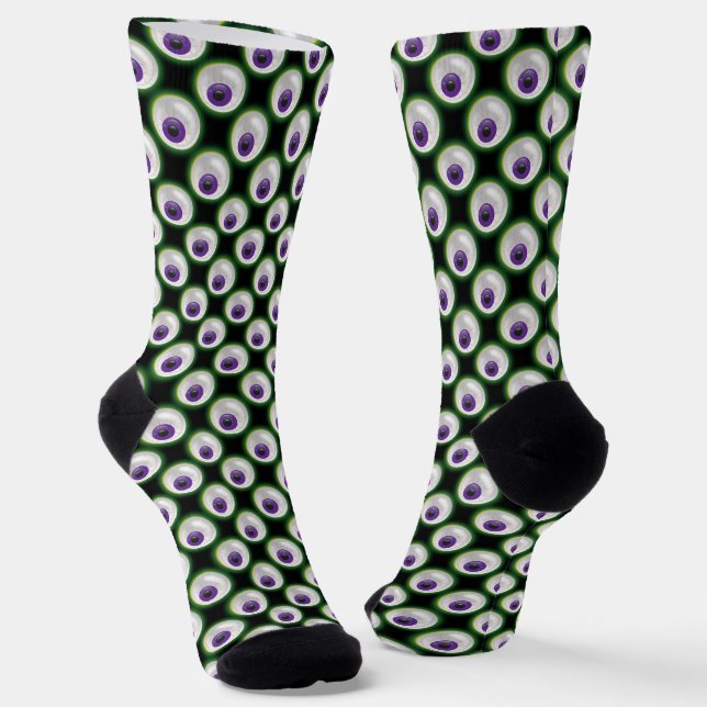 Calcetines  Zombie Floating Eyeball Halloween Monster Eye (Angular)