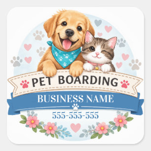 Calcomanía adorable para alojamiento de mascotas p