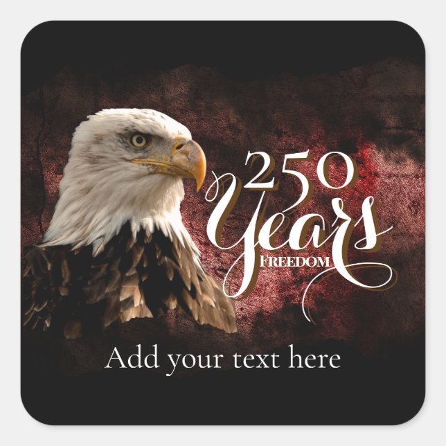 Calcomanía Águila Patriótica 250 Años (Anverso)